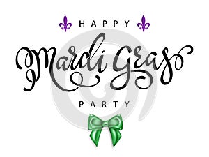 Happy Mardi Gras greeting card