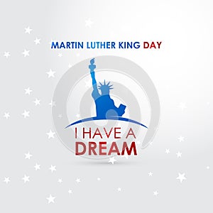 Happy Martin Luther King day design vector photo