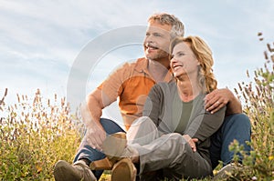 Happy Mature Couple Relaxing