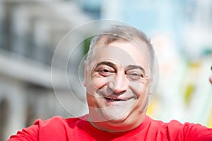 Happy mature man portrait