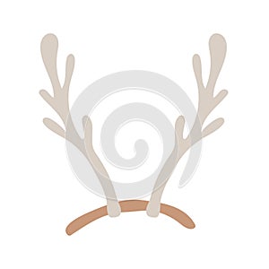 Happy merry christmas deer horns