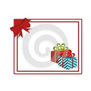 happy merry christmas gifts decoration card