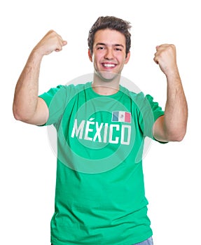 Happy mexican sports fan