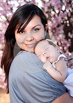 Happy Mother and Daughter