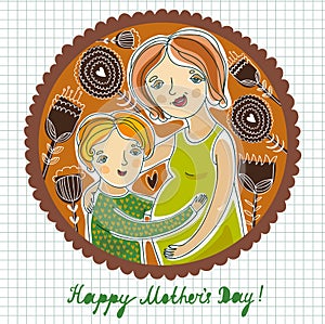 Happy mother`s day background