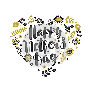 Happy Mother`s Day Calligraphy Background