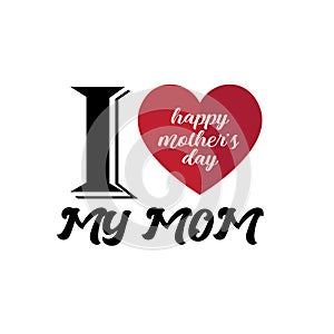 Happy Mother`s Day Calligraphy Background - Vector