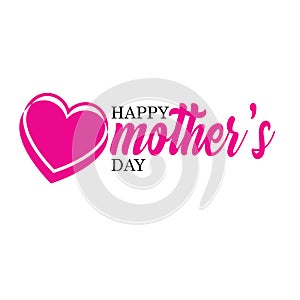 Happy Mother`s Day Calligraphy Background - Vector