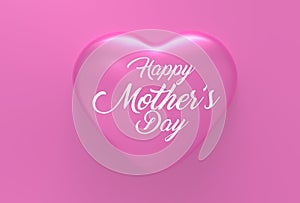 Happy Mother`s day concept. Best Mom. 3D illustrating.