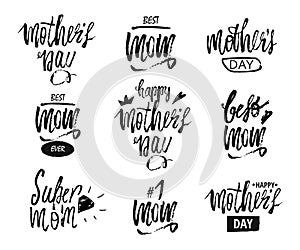 Happy Mother s Day design background. Lettering design. Greeting card. Calligraphy Background template for Mother s Day