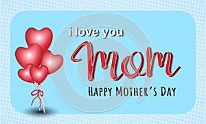 Happy mother`s day design for greeting card,banner, etc