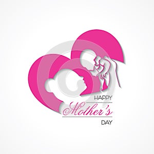 Happy Mother`s Day Greeting, banner or poster,best mom ever concept