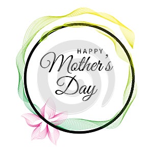 Happy Mother`s Day greeting card.