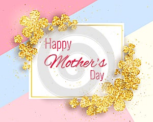 Happy mother`s day greeting card