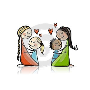 Happy mother`s day. Greeting card design