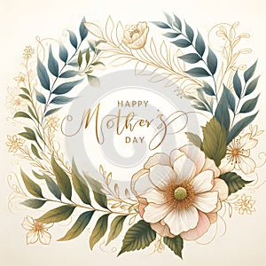 Happy Mother\'s Day greeting card with a heartfelt message