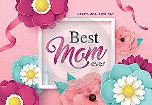 Happy Mother`s Day greeting design