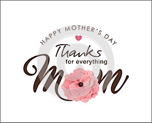 Happy Mother`s Day greeting design photo