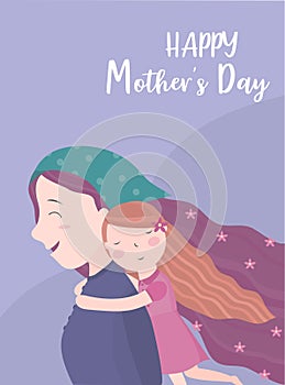 Happy Mother`s Day ,greeting design for the mother`s day, Vector illustration.