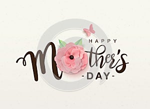 Happy Mother`s Day greeting design photo