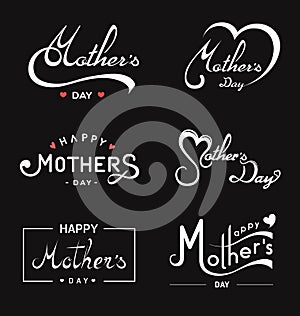 Happy Mother`s Day lettering.Handmade calligraphy