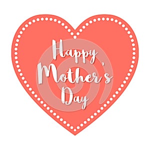 Happy Mother`s Day Postcard vector illustration