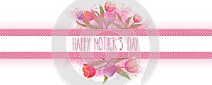 Happy mothers day banner