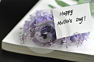 Happy Mothers Day with book