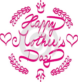 Happy Mothers day caligraphy