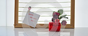 Happy mothers day,colorful flowers , small gift boxes,