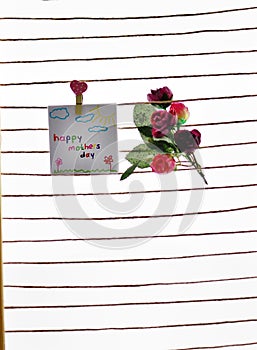 Happy mothers day,colorful flowers , small gift boxes,