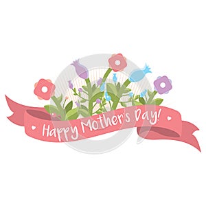 Happy Mothers Day floral greeting