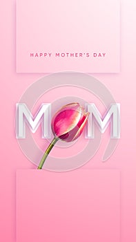 Happy Mothers day greeting card