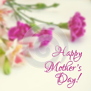 Happy mothers day greeting card