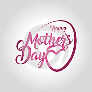 happy mothers day greeting card vector illustration