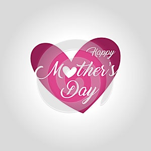 happy mothers day greeting card vector illustration