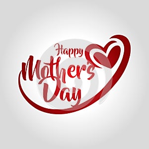 happy mothers day greeting card vector illustration