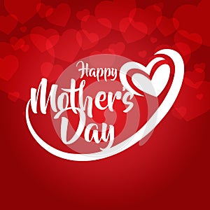 happy mothers day greeting card vector illustration