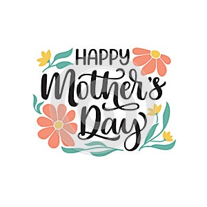 Happy Mothers day hand lettering