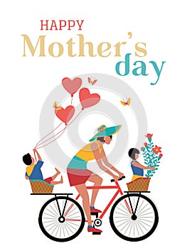 Happy Mothers Day Holiday vector greeting card