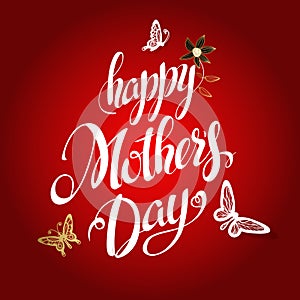 Happy Mothers Day Lettering
