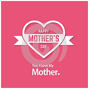 Happy Mothers Day lettering. Handmade calligraphy vector illustr