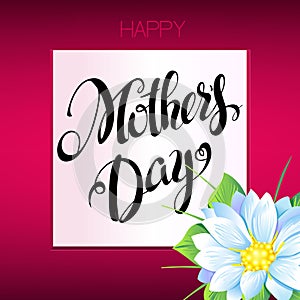 Happy Mothers Day Lettering,Typographical Design