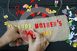 Happy mothers day, make gift for mom