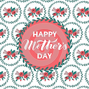 Happy Mothers Day Patterned Greeting Card