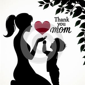 Happy mothers day, thank you mom, i love you mom