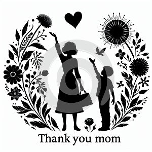 Happy mothers day, thank you mom, i love you mom