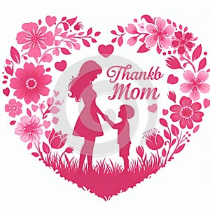 Happy mothers day, thank you mom, i love you mom