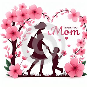 Happy mothers day, thank you mom, i love you mom