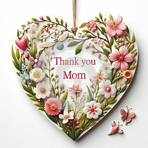 Happy mothers day, thank you mom, i love you mom